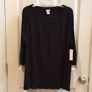 NWT Chico’s black shirt